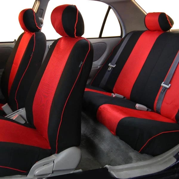 Edgy Piping Seat Covers - Full Set Red(Edgy Piping Seat Covers Full Set Red) 5 Edgy Piping Seat Covers - Full Set Red(Edgy Piping Seat Covers Full Set Red) - Image 5