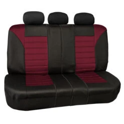 Premium 3D Air Mesh Seat Covers - Rear Burgundy(Premium 3d Air Mesh Seat Covers Rear Burgundy)
