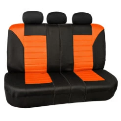 Premium 3D Air Mesh Seat Covers - Rear Orange(Premium 3d Air Mesh Seat Covers Rear Orange)