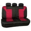 Premium 3D Air Mesh Seat Covers - Rear Red(Premium 3d Air Mesh Seat Covers Rear Red)