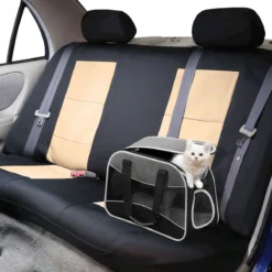 Pet Approved EVA Foam Waterproof Seat Covers - Full Set Beige(Pet Approved Eva Foam Waterproof Seat Covers Full Set Beige) -FH Group FB085BEIGE114 PET 03 rear