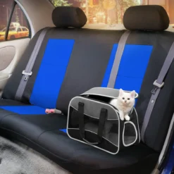 Pet Approved EVA Foam Waterproof Seat Covers - Full Set Blue(Pet Approved Eva Foam Waterproof Seat Covers Full Set Blue) -FH Group FB085BLUE114 PET 02 rear