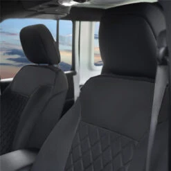 Neosupreme Deluxe Quality Car Seat Cushions - Front Set Black(Neosupreme Deluxe Quality Car Seat Cushions Front Set Black) -FH Group FB088black102 05 1