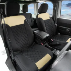 Neosupreme Quality Car Seat Cushions - Front Set Beige / Black(Neosupreme Quality Car Seat Cushions Front Set Beige Black) 8 Neosupreme Quality Car Seat Cushions - Front Set Beige / Black(Neosupreme Quality Car Seat Cushions Front Set Beige Black) -FH Group FB089beige102 02