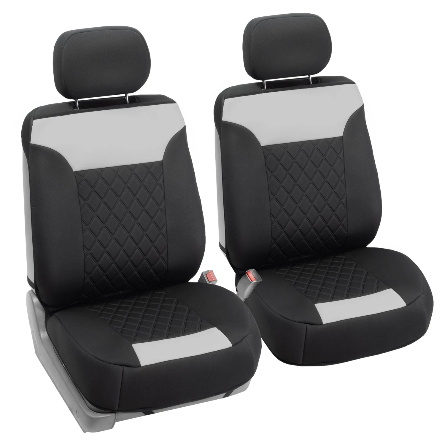 Neosupreme Quality Car Seat Cushions - Front Set Gray / Black(Neosupreme Quality Car Seat Cushions Front Set Gray Black) 1 Neosupreme Quality Car Seat Cushions - Front Set Gray / Black(Neosupreme Quality Car Seat Cushions Front Set Gray Black)
