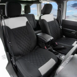 Neosupreme Quality Car Seat Cushions - Front Set Gray / Black(Neosupreme Quality Car Seat Cushions Front Set Gray Black) 9 Neosupreme Quality Car Seat Cushions - Front Set Gray / Black(Neosupreme Quality Car Seat Cushions Front Set Gray Black) -FH Group FB089gray102 02