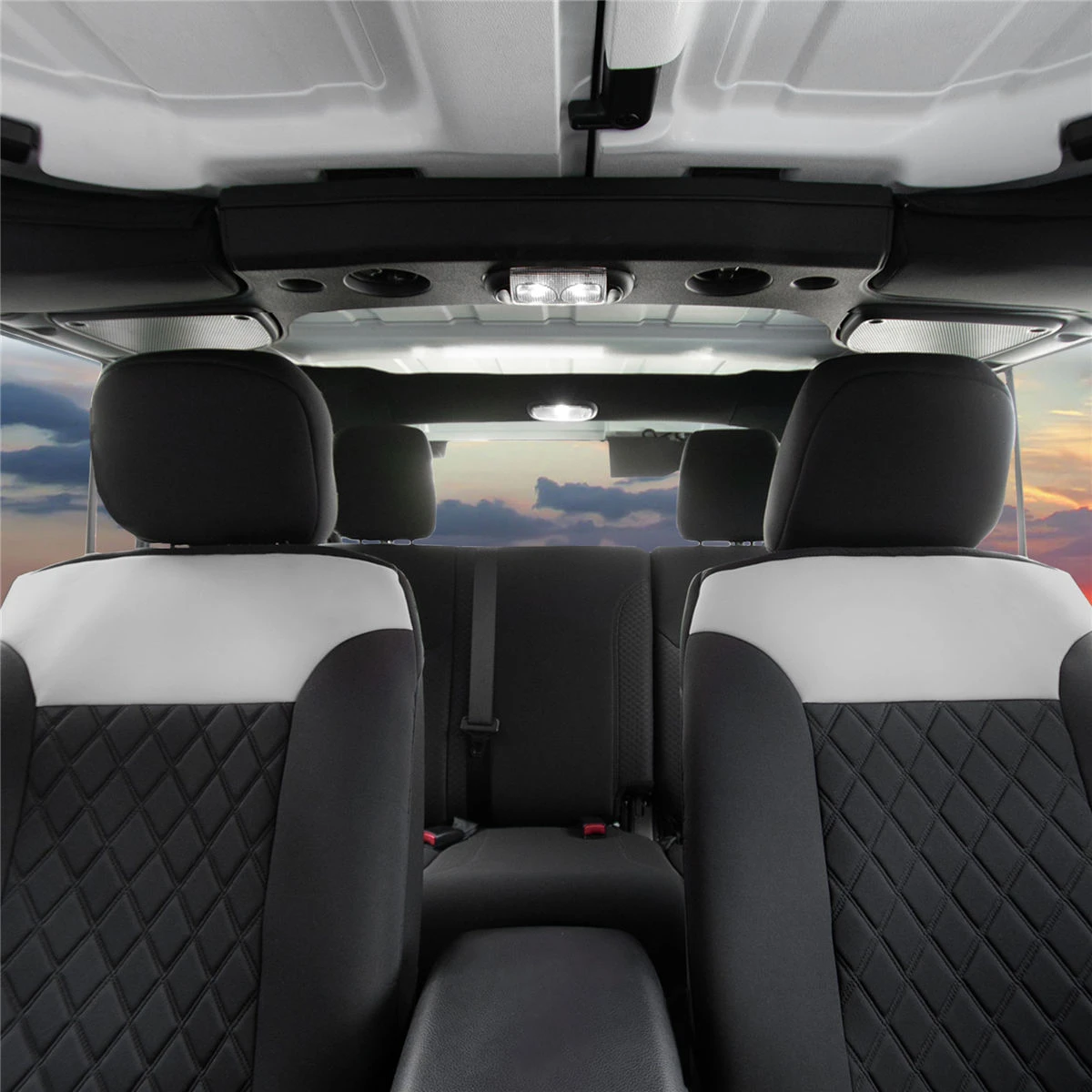 Neosupreme Quality Car Seat Cushions - Front Set Gray / Black(Neosupreme Quality Car Seat Cushions Front Set Gray Black) 4 Neosupreme Quality Car Seat Cushions - Front Set Gray / Black(Neosupreme Quality Car Seat Cushions Front Set Gray Black) - Image 4