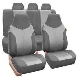 Supreme Twill Seat Covers - Full Set Gray(Supreme Twill Seat Covers Full Set Gray)