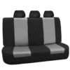 Supreme Twill Seat Covers - Rear Set Gray / Black(Supreme Twill Seat Covers Rear Set Gray Black)