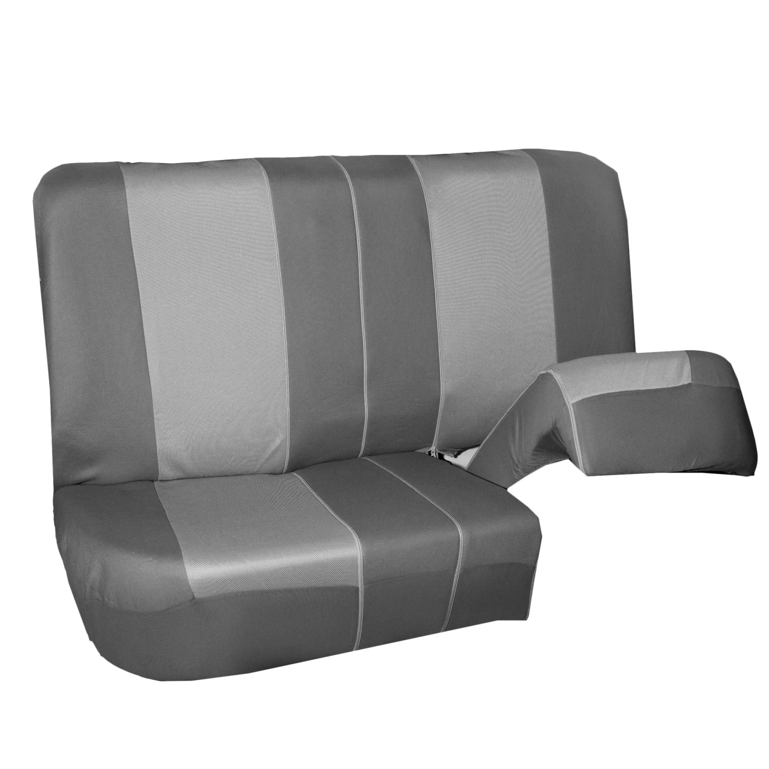 Supreme Twill Seat Covers - Rear Set Gray / Gray(Supreme Twill Seat Covers Rear Set Gray Gray) 4 Supreme Twill Seat Covers - Rear Set Gray / Gray(Supreme Twill Seat Covers Rear Set Gray Gray) - Image 4