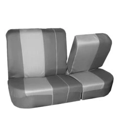 Supreme Twill Seat Covers - Rear Set Gray / Gray(Supreme Twill Seat Covers Rear Set Gray Gray) 15 Supreme Twill Seat Covers - Rear Set Gray / Gray(Supreme Twill Seat Covers Rear Set Gray Gray) -FH Group FB101gray010 split2