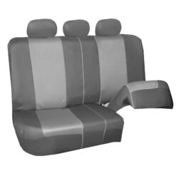 Supreme Twill Seat Covers - Rear Set Gray / Gray(Supreme Twill Seat Covers Rear Set Gray Gray) 19 Supreme Twill Seat Covers - Rear Set Gray / Gray(Supreme Twill Seat Covers Rear Set Gray Gray) -FH Group FB101gray013 split1