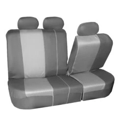 Supreme Twill Seat Covers - Rear Set Gray / Gray(Supreme Twill Seat Covers Rear Set Gray Gray) 20 Supreme Twill Seat Covers - Rear Set Gray / Gray(Supreme Twill Seat Covers Rear Set Gray Gray) -FH Group FB101gray013 split2