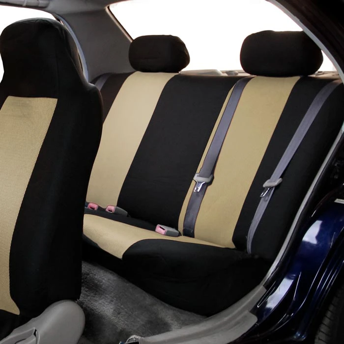 Classic Cloth Seat Covers - Rear Beige(Classic Cloth Seat Covers Rear Beige) 2 Classic Cloth Seat Covers - Rear Beige(Classic Cloth Seat Covers Rear Beige) - Image 2
