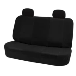 Classic Cloth Seat Covers - Full Set Black(Classic Cloth Seat Covers Full Set Black) -FH Group FB102114BLACK black 03