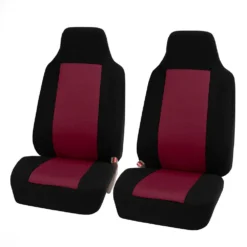 Classic Cloth Seat Covers - Front Set Burgundy(Classic Cloth Seat Covers Front Set Burgundy)