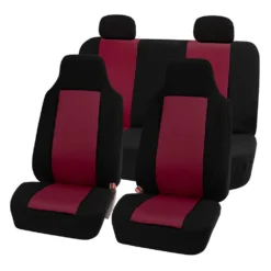 Classic Cloth Seat Covers - Full Set Burgundy(Classic Cloth Seat Covers Full Set Burgundy)