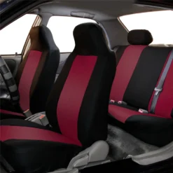 Classic Cloth Seat Covers - Full Set Burgundy(Classic Cloth Seat Covers Full Set Burgundy) 16 Classic Cloth Seat Covers - Full Set Burgundy(Classic Cloth Seat Covers Full Set Burgundy) -FH Group FB102burgundy full