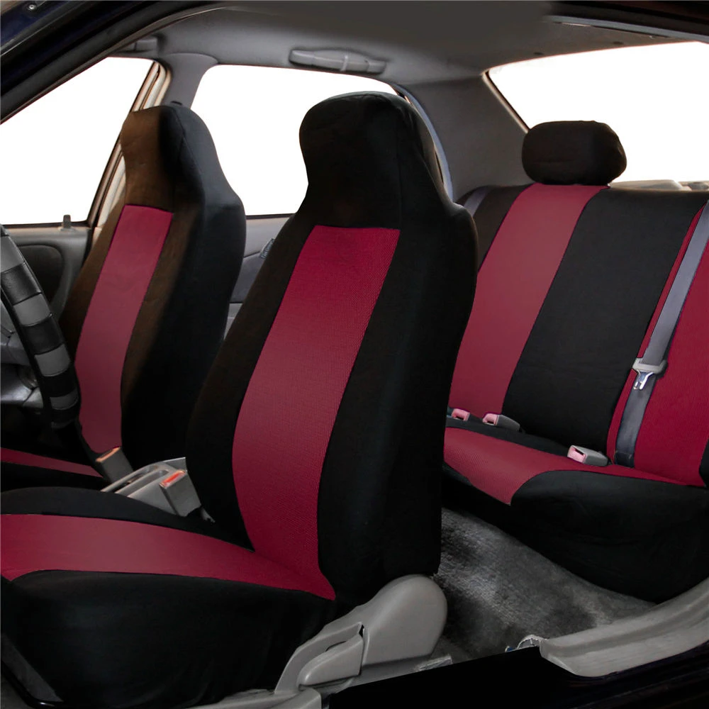 Classic Cloth Seat Covers - Full Set Burgundy(Classic Cloth Seat Covers Full Set Burgundy) 8 Classic Cloth Seat Covers - Full Set Burgundy(Classic Cloth Seat Covers Full Set Burgundy) - Image 8