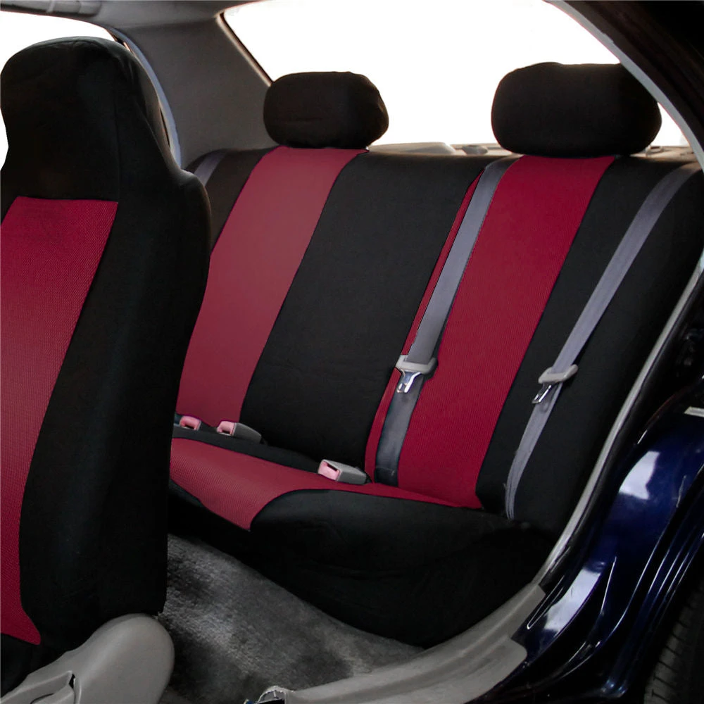 Classic Cloth Seat Covers - Rear Burgundy(Classic Cloth Seat Covers Rear Burgundy) 2 Classic Cloth Seat Covers - Rear Burgundy(Classic Cloth Seat Covers Rear Burgundy) - Image 2