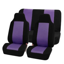 Classic Cloth Seat Covers - Full Set Purple(Classic Cloth Seat Covers Full Set Purple) -FH Group FB102purple 112
