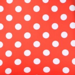 Polka Dot Flat Cloth Seat Covers - Front Set 2 Tone Polka Dots Solid Red(Polka Dot Flat Cloth Seat Covers Front Set 2 Tone Polka Dots Solid Red) -FH Group FB115red detail