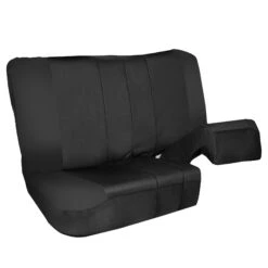 Neo-Modern Neoprene Seat Covers Rear Set - Black(Neo Modern Neoprene Seat Covers Rear Set Black) -FH Group FB116black010 split2
