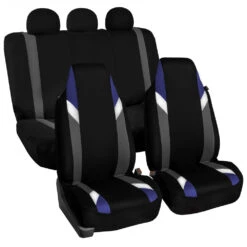 Supreme Modernistic Car Seat Covers - Full Set Blue(Supreme Modernistic Car Seat Covers Full Set Blue)