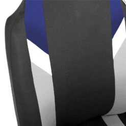 Supreme Modernistic Car Seat Covers - Full Set Blue(Supreme Modernistic Car Seat Covers Full Set Blue) -FH Group FB133115blue 04