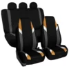 Supreme Modernistic Car Seat Covers - Full Set Orange(Supreme Modernistic Car Seat Covers Full Set Orange)