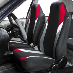Supreme Modernistic Car Seat Covers - Full Set Red(Supreme Modernistic Car Seat Covers Full Set Red) -FH Group FB133115red 02