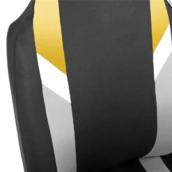 Supreme Modernistic Car Seat Covers - Full Set Yellow(Supreme Modernistic Car Seat Covers Full Set Yellow) -FH Group FB133115yellow 04