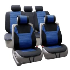Premium Car Seat Cushions - Full Set Blue(Premium Car Seat Cushions Full Set Blue)