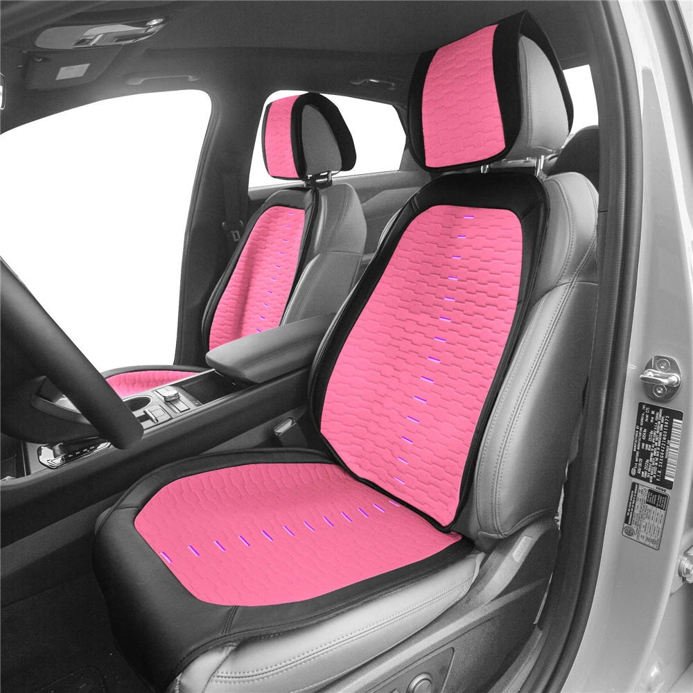 Colorful Ultra Car Seat Cushions - Front Set Pink(Colorful Ultra Car Seat Cushions Front Set Pink) 2 Colorful Ultra Car Seat Cushions - Front Set Pink(Colorful Ultra Car Seat Cushions Front Set Pink) - Image 2