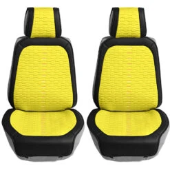 Colorful Ultra Car Seat Cushions - Front Set Yellow(Colorful Ultra Car Seat Cushions Front Set Yellow)