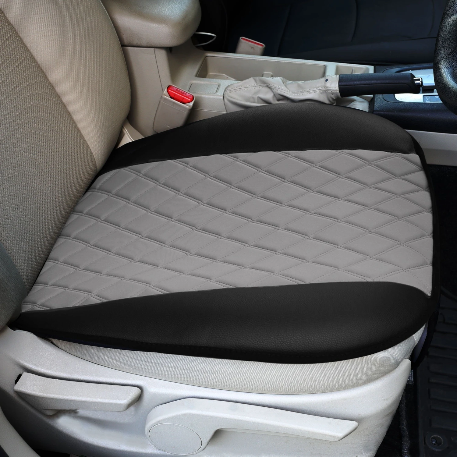 Faux Leather And NeoSupreme Seat Cushion Pad - Front Set Gray(Faux Leather And Neosupreme Seat Cushion Pad Front Set Gray) 2 Faux Leather And NeoSupreme Seat Cushion Pad - Front Set Gray(Faux Leather And Neosupreme Seat Cushion Pad Front Set Gray) - Image 2