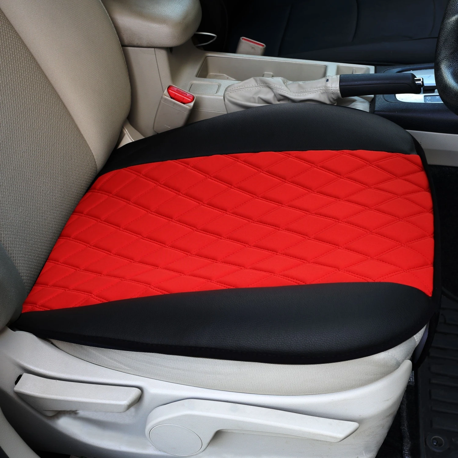 Faux Leather And NeoSupreme Seat Cushion Pad - Front Set Red(Faux Leather And Neosupreme Seat Cushion Pad Front Set Red) 2 Faux Leather And NeoSupreme Seat Cushion Pad - Front Set Red(Faux Leather And Neosupreme Seat Cushion Pad Front Set Red) - Image 2