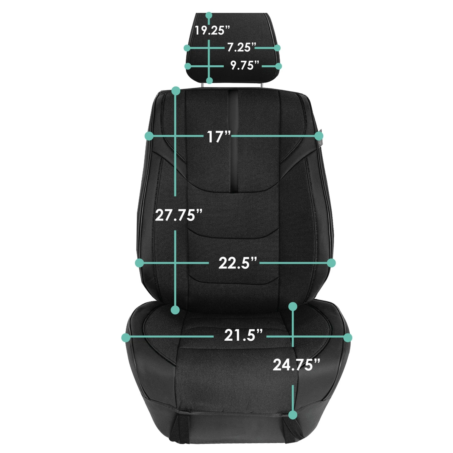 Ultra Sleek Car Seat Cushions - Front Set Black(Ultra Sleek Car Seat Cushions Front Set Black) 5 Ultra Sleek Car Seat Cushions - Front Set Black(Ultra Sleek Car Seat Cushions Front Set Black) - Image 5