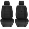 Ultra Sleek Car Seat Cushions - Front Set Black(Ultra Sleek Car Seat Cushions Front Set Black)