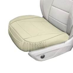 Faux Leather Seat Cushion Pad - 2 Piece Front Set Solid Beige(Faux Leather Seat Cushion Pad 2 Piece Front Set Solid Beige) 11 Faux Leather Seat Cushion Pad - 2 Piece Front Set Solid Beige(Faux Leather Seat Cushion Pad 2 Piece Front Set Solid Beige) -FH Group FH1205 beige 1