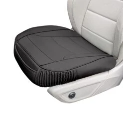 Faux Leather Seat Cushion Pad - 2 Piece Front Set Black(Faux Leather Seat Cushion Pad 2 Piece Front Set Black) 11 Faux Leather Seat Cushion Pad - 2 Piece Front Set Black(Faux Leather Seat Cushion Pad 2 Piece Front Set Black) -FH Group FH1205 black 1