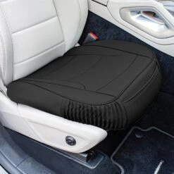 Faux Leather Seat Cushion Pad - 2 Piece Front Set Black(Faux Leather Seat Cushion Pad 2 Piece Front Set Black) 13 Faux Leather Seat Cushion Pad - 2 Piece Front Set Black(Faux Leather Seat Cushion Pad 2 Piece Front Set Black) -FH Group FH1205 black 4