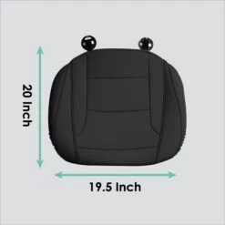 Faux Leather Seat Cushion Pad - 2 Piece Front Set Black(Faux Leather Seat Cushion Pad 2 Piece Front Set Black) 15 Faux Leather Seat Cushion Pad - 2 Piece Front Set Black(Faux Leather Seat Cushion Pad 2 Piece Front Set Black) -FH Group FH1205 black 6