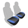 Faux Leather Seat Cushion Pad - 2 Piece Front Set Blue(Faux Leather Seat Cushion Pad 2 Piece Front Set Blue)