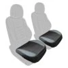 Faux Leather Seat Cushion Pad - 2 Piece Front Set Gray/Black(Copy Of Faux Leather Seat Cushion Pad 2 Piece Front Set Gray Black)