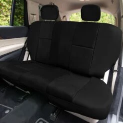 PU Leather Seat Covers - Full Set Black(Pu Leather Seat Covers Full Set Black) -FH Group PU001 black 115 3