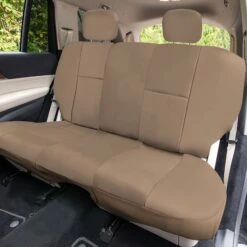 PU Leather Seat Covers - Full Set Tan(Pu Leather Seat Covers Full Set Tan) -FH Group PU001 tan 115 4