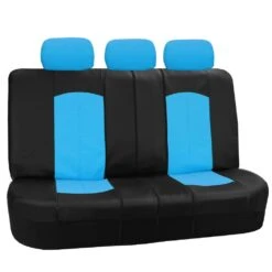 Highest Grade Faux Leather Seat Covers - Rear Blue(Highest Grade Faux Leather Seat Covers Rear Blue)