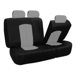 Highest Grade Faux Leather Seat Covers - Rear Gray(Highest Grade Faux Leather Seat Covers Rear Gray) -FH Group PU008gray013split 2 e1616078902563