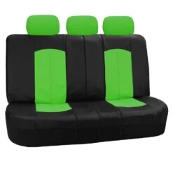 Highest Grade Faux Leather Seat Covers - Rear Green(Highest Grade Faux Leather Seat Covers Rear Green)